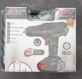 Aku vrtačka šroubovák Asist AE2V18DN-151-BMC - 3