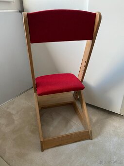 Dětská rostoucí židle z masivu (jasan) - 3