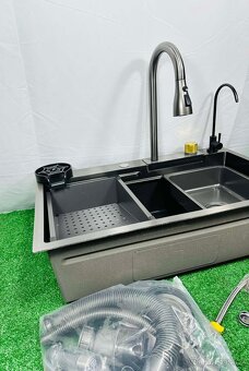 Nový Nerezový Multifunkční dřez 75 x 45 x 21 cm - 3