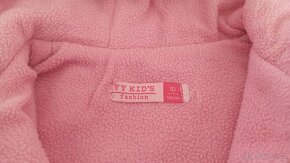 Dívčí přechodová bunda - vel.116/128 -podšitá fleece - 3