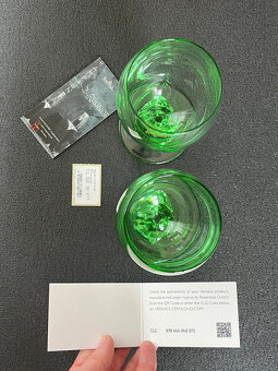 Versace Medusa 2x zelená sklenice na víno 300ml - 3