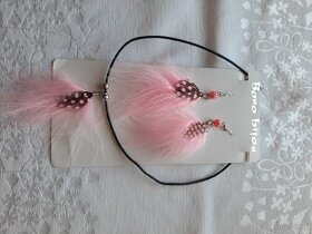 Náušnice-Bižuterie 2 páry náušnic a přívěs - 3