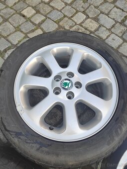 Prodám orig alu 16 škoda Octavia 1 5x100 ET 42 5ks - 3