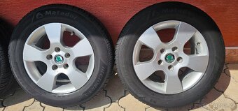 Originál alu ŠKODA O2 5x112 195/65 R15 - 7mm - 3