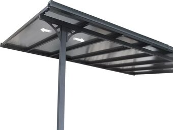 Hliníková Pergola -ROJAPLAST BRUCE J 6,18 x 3,05 x 240/285 - 3