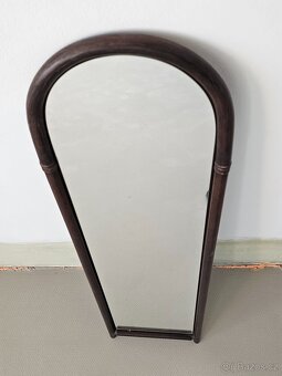 Zrcadlo v dřevěném rámu, 30 cm x 110 cm - 3