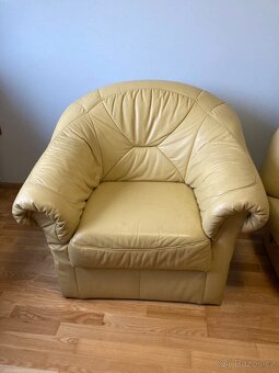 Kožený gauč/pohovka/sedačka - 3