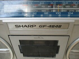 Nabízím retro radio Sharp GF 46-46. Radio hraje. Přehrávání - 3