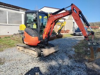 Minibagr Kubota U20-3 2300kg Roztah, podvozek - 3