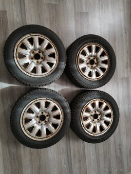 Zimni pneu 205/55 R16 + plechove disky Peugeot - 3