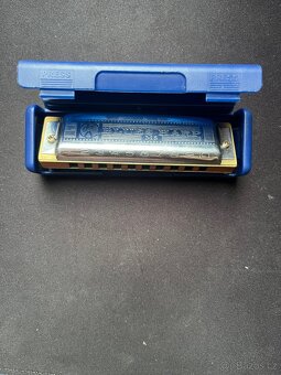 Harmoniky Hohner modrá A, červená C - 3