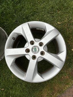 Prodám ALU disky Škoda 6,5Jx16H2 ET50 - 3