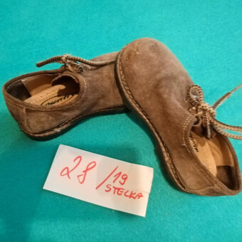 Boty hnědé kotníkové, chlapecké, vel.28 - 3
