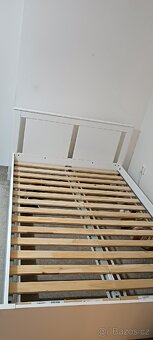 Manželská Postel IKEA včetně roštů a matrace 160x200 cm - 3