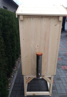 Elektrická dřevěná udírna s DYMBOXEM - RETRO - 3