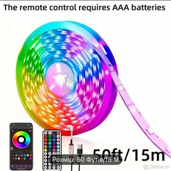 LED RGB pásky – nové, dálkové ovládání - 3
