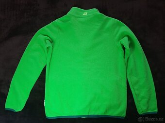 Světle zelená  fleecová mikina zn. Alpine Pro, vel.152/158 - 3