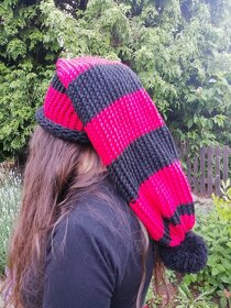 Nová pletená mega dlouhá čepice - 3