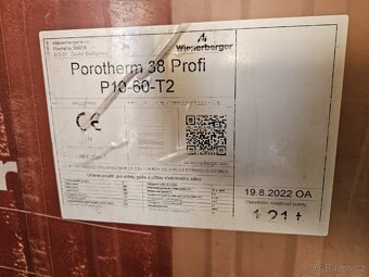 Prodám cihly Porotherm 38profi - 3