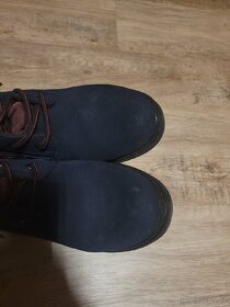 Tmavě modré vyšší boty na podpatku Jenny Fairy, vel. 38 - 3