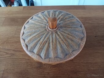 VELKÁ DESIGNOVÁ VINTAGE KUBISTICKÁ BAKELITOVÁ DÓZA - 3