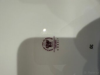 Sada 7 talířů Bohemia Cobalt – zlacený porcelán - 3
