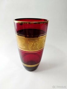 Váza sklo Gabrhel červená - 3