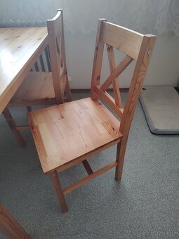 Jídelní stůl+4 židle masiv borovice - 3