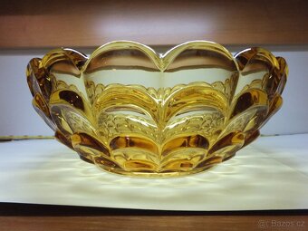 Art Deco úžasná ambrová těžká mísa, váha 1377 g. - 3