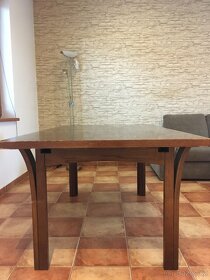 Jídelní stůl 160x100 rozkládací s židlemi - 3