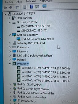 Herní PC-i5 4590 3,30Ghz/RAM 8GB/GTX 750Ti 4GB/SSD 250GB/HDD - 3