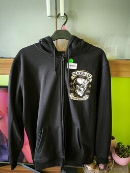 Mikina BLACK HEART Devil Skull NOVÁ - 3