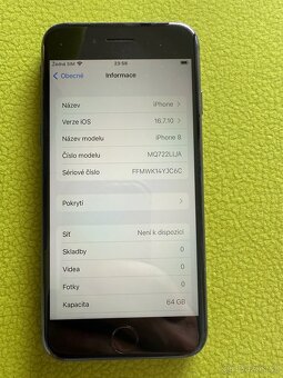 iPhone 8 výborný stav baterie 100% - 3