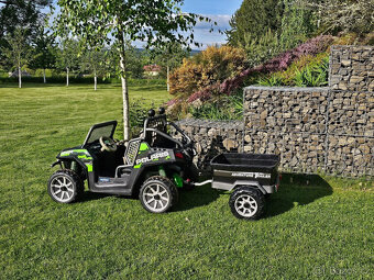 Elektrické auto Peg-Pérego Polaris Ranger RZR + vlek - 3