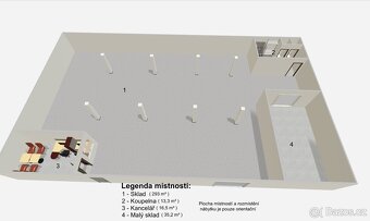 Pronájem skladovacího prostoru, 179 m2 - 3
