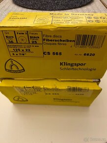 Brusný kotouč Klingspor CS 565 125x22 granulace P36 50 kusů - 3