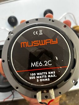 Subwoofer Macrom M-SW800, Musway ME6.2C, kabeláž - 3
