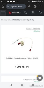Buderus Ionizační elektroda - 3