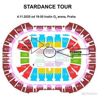 💃 StarDance Tour Praha, 4 řada v sektoru 101 - 3