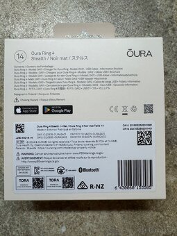 Oura ring 4. generace - stealth vel. 14 - 3