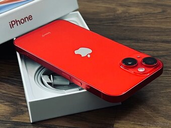  Apple iPhone 14 Red 128 GB, top stav, bat. 98% - 3