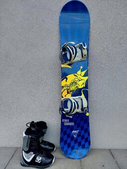 Snowboard GRAVITY včetně vázání, 138 cm + boty - 3