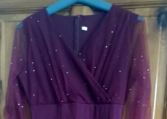 NÁDHERNÉ SPOLEČENSKÉ ŠATY, VEL. L, NOVÉ, PC 1499, - - 3