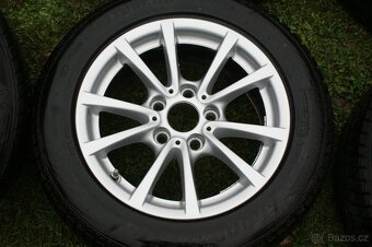 BMW lehce prohnute original kola R16 5x120 zimni pneu - 3