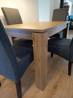 Jídelní stůl Vedde a 4 židle Bakkely - 3