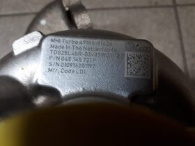 Turbo originál nové 1,4 TSFI na Škodu Superb 3, VW Golf 7, V - 3