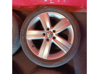ALU disky VW 5x112 R17 s letními pneu 225/45 R17 - 3