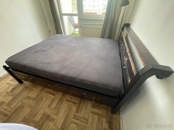 Postel 160x200 masivní, ocelová konstrukce - 3