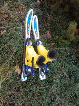 lyže 70 + lyžáky - 3