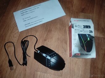 nové herní kabelové herní myši, RGB podsvícené - 3